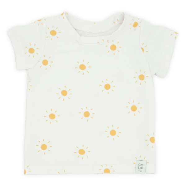 Short Sunshine t-shirt met zonnetjes