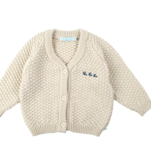 Asher Cardigan met tekst bla bla bla