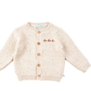 Callaway Cardigan met tekst bla bla bla