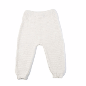 Ecru gebreide broek