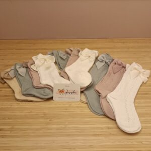 Baby-en kindersokken met strik bovenaan