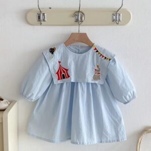 Jurk met circusfiguren