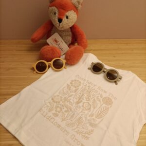 T-shirt met beige print