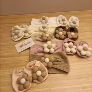 Bandana + sokjes bloem