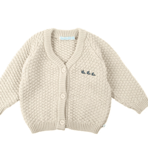 Asher Cardigan met tekst bla bla bla