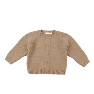Camelkleurig gebreid vestje