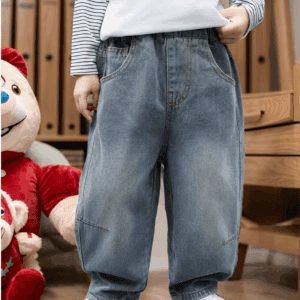 Jeansbroek jongens wijd model